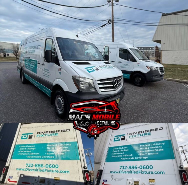 Fleet van detail before and after